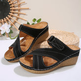 Slippers Sewing Line Lightweight Wedge Beach Slippers